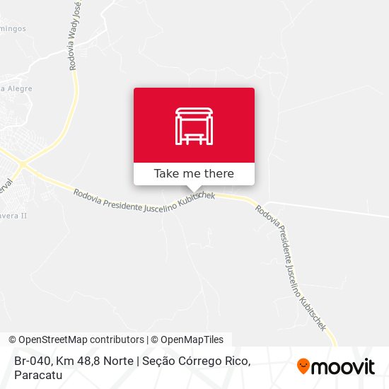 Br-040, Km 48,8 Norte | Seção Córrego Rico map