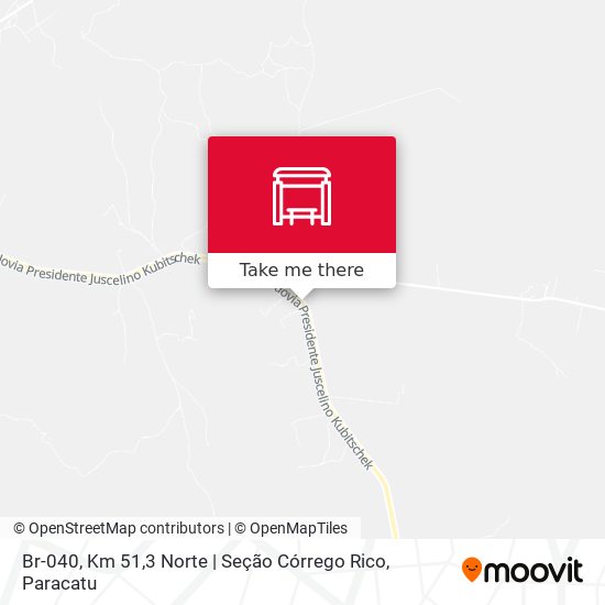 Br-040, Km 51,3 Norte | Seção Córrego Rico map