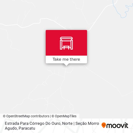 Estrada Para Córrego Do Ouro, Norte | Seção Morro Agudo map