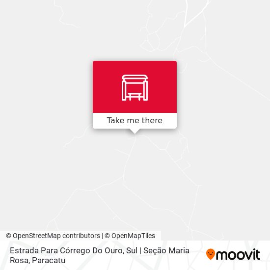 Estrada Para Córrego Do Ouro, Sul | Seção Maria Rosa map