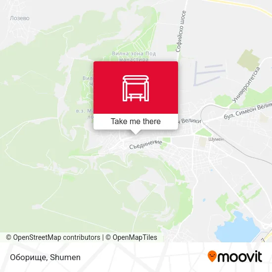 Карта Оборище