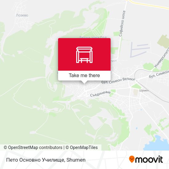 Карта Пето Основно Училище