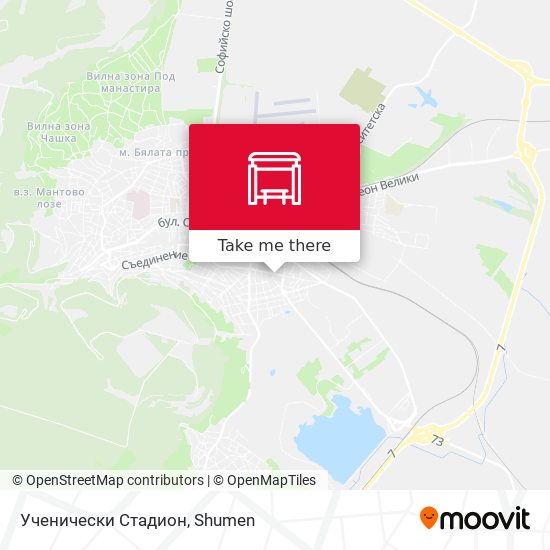 Ученически Стадион map