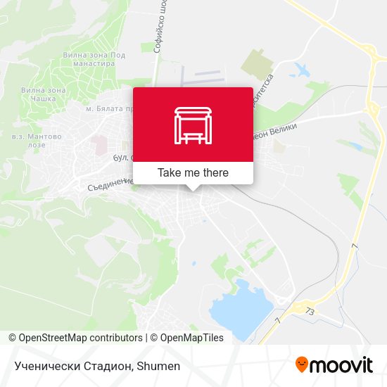 Карта Ученически Стадион