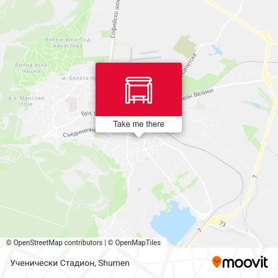 Карта Ученически Стадион
