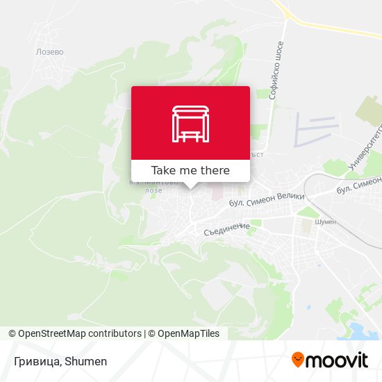 Гривица map