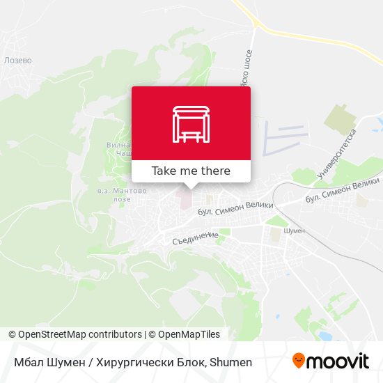 Мбал Шумен / Хирургически Блок map