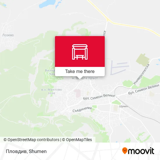 Карта Пловдив