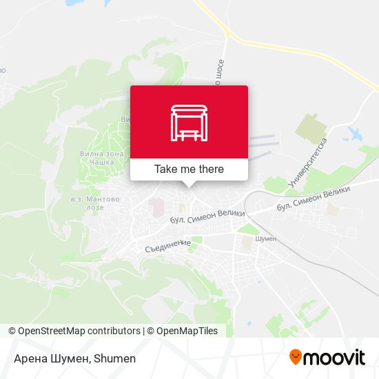 Арена Шумен map