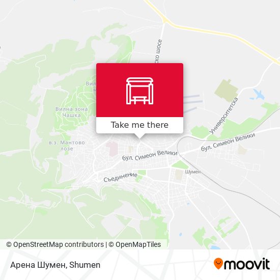 Арена Шумен map