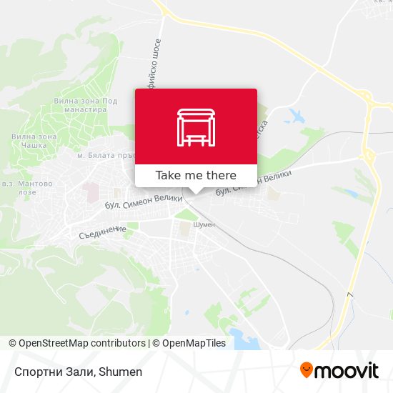 Спортни Зали map