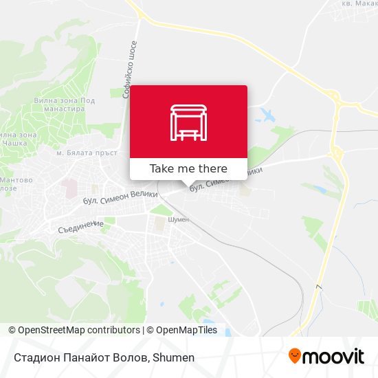 Стадион Панайот Волов map