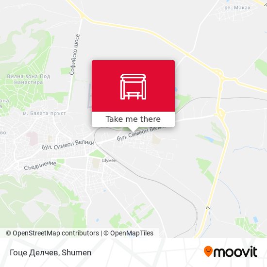 Гоце Делчев map
