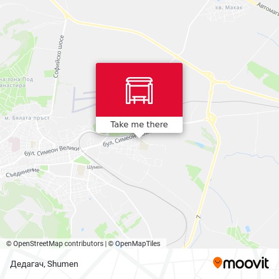 Дедагач map