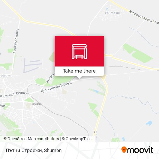 Пътни Строежи map