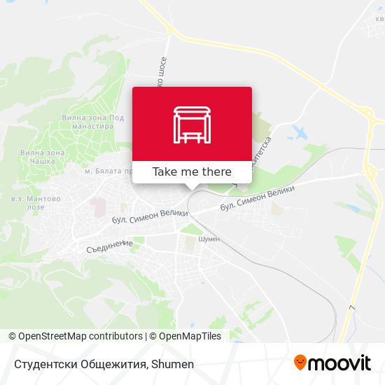 Студентски Общежития map