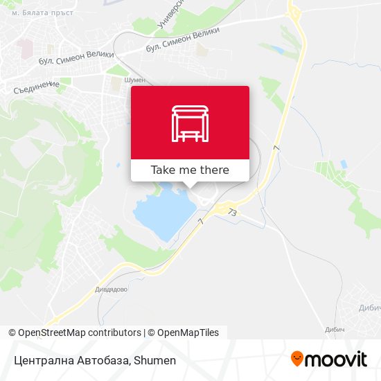 Централна Автобаза map