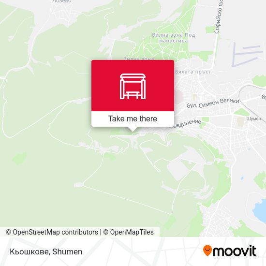Карта Kьошкове