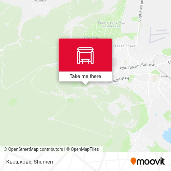 Карта Kьошкове