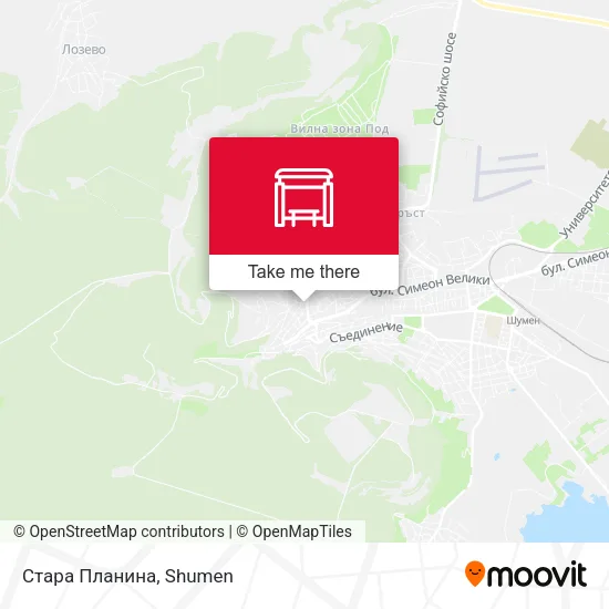 Карта Стара Планина