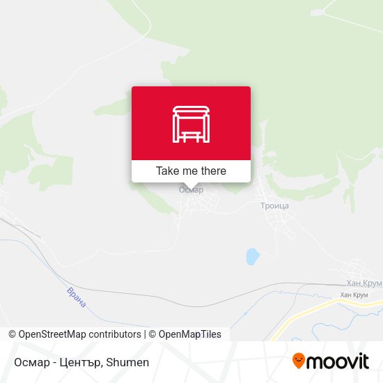 Осмар - Център map