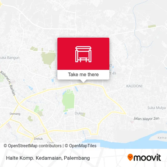 Halte Komp. Kedamaian map