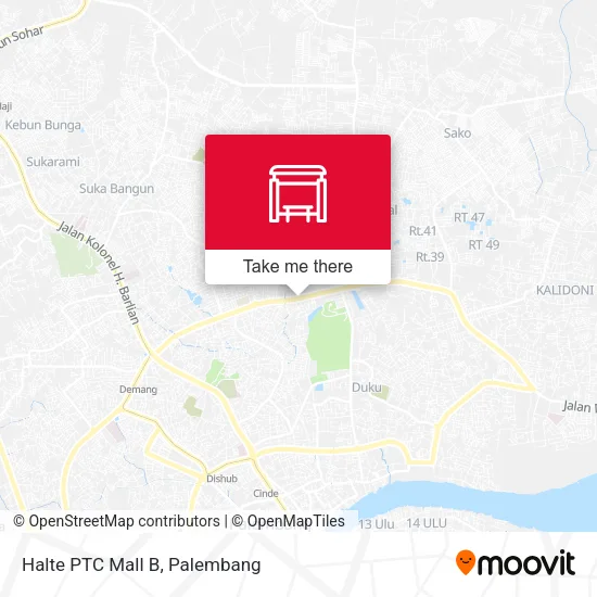 Halte PTC Mall B map