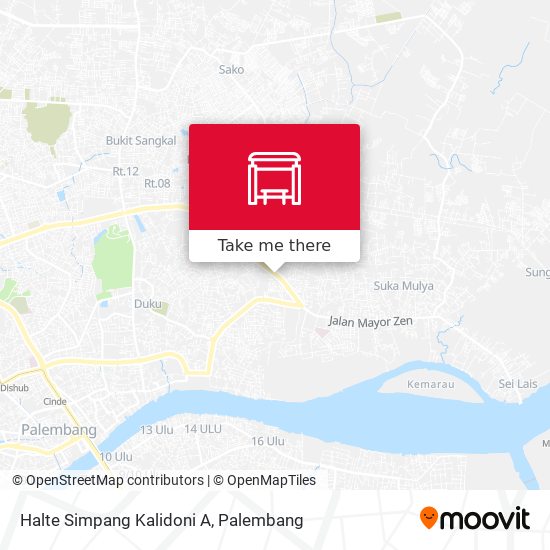 Halte Simpang Kalidoni A map