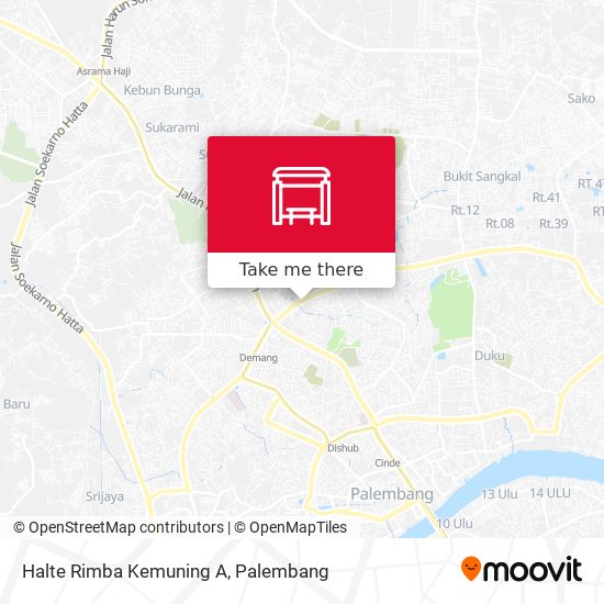 Halte Rimba Kemuning A map
