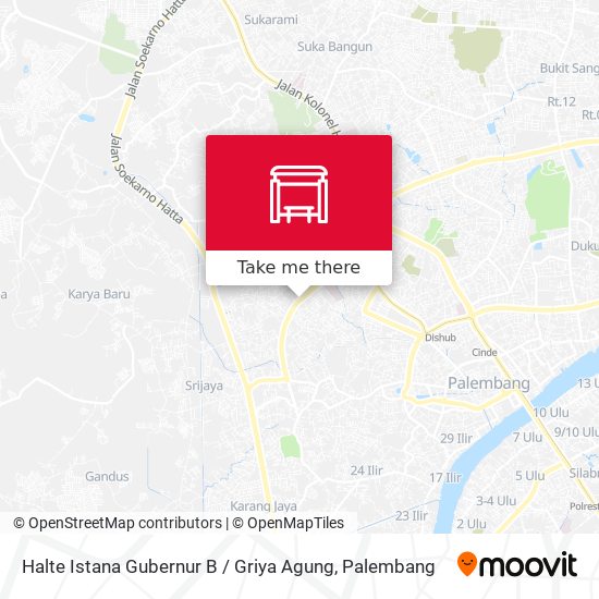 Halte Istana Gubernur B / Griya Agung map