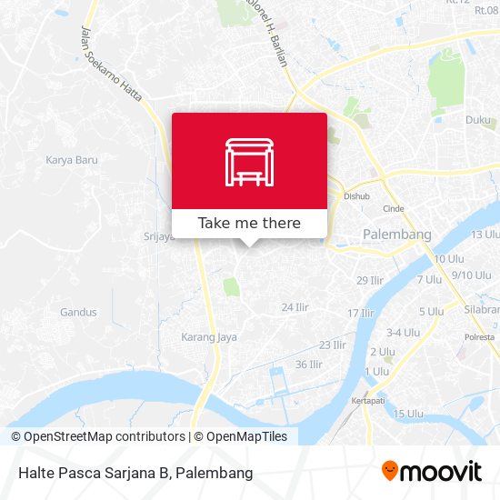 Halte Pasca Sarjana B map