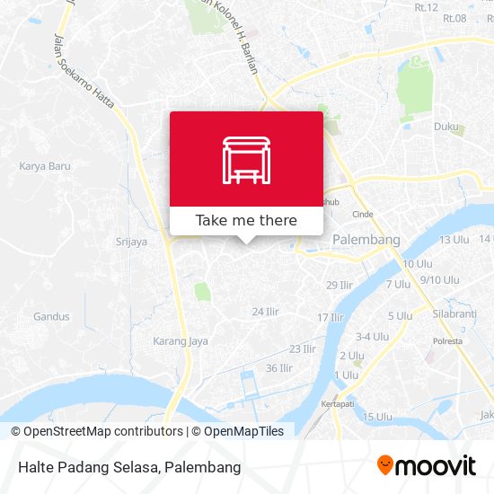 Halte Padang Selasa map