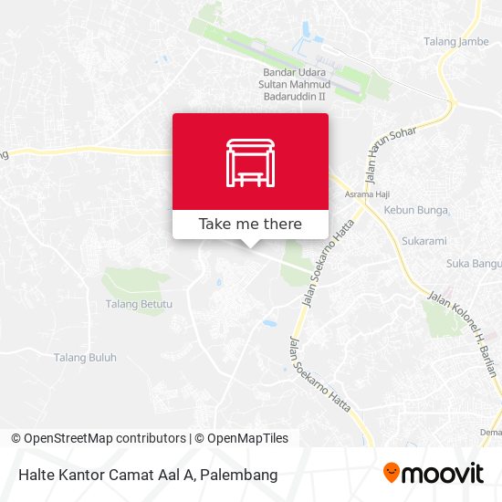 Halte Kantor Camat Aal A map