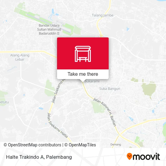 Halte Trakindo A map
