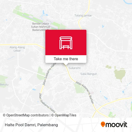 Halte Pool Damri map