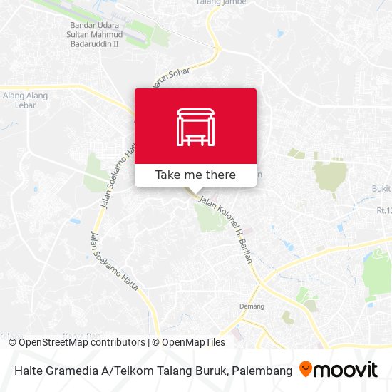 Halte Gramedia A / Telkom Talang Buruk map