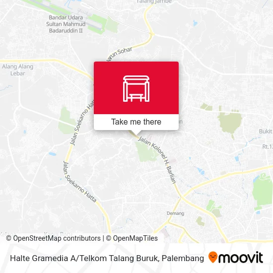 Halte Gramedia A / Telkom Talang Buruk map