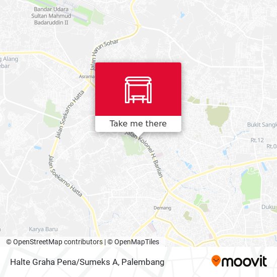 Halte Graha Pena/Sumeks A map