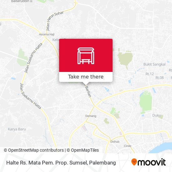 Halte Rs. Mata Pem. Prop. Sumsel map
