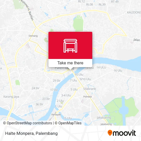 Halte Monpera map