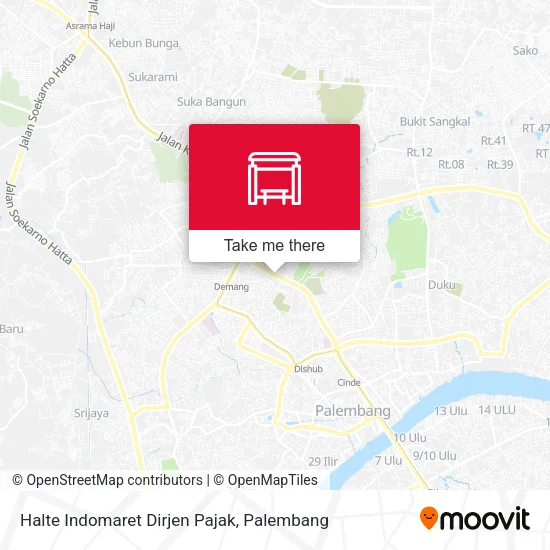 Halte Indomaret Dirjen Pajak map