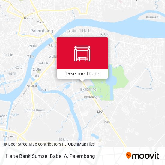 Halte Bank Sumsel Babel A map