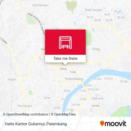 Halte Kantor Gubernur map