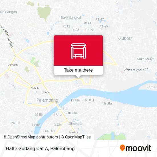 Halte Gudang Cat A map