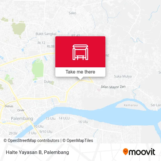 Halte Yayasan B map