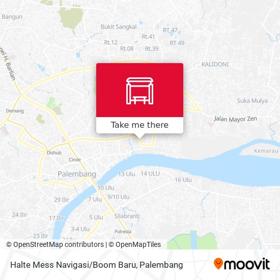 Halte Mess Navigasi/Boom Baru map