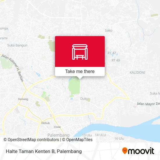 Halte Taman Kenten B map