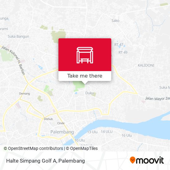 Halte Simpang Golf A map