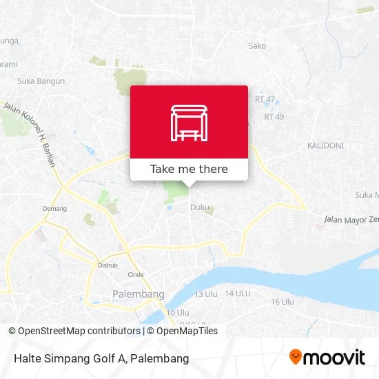 Halte Simpang Golf A map