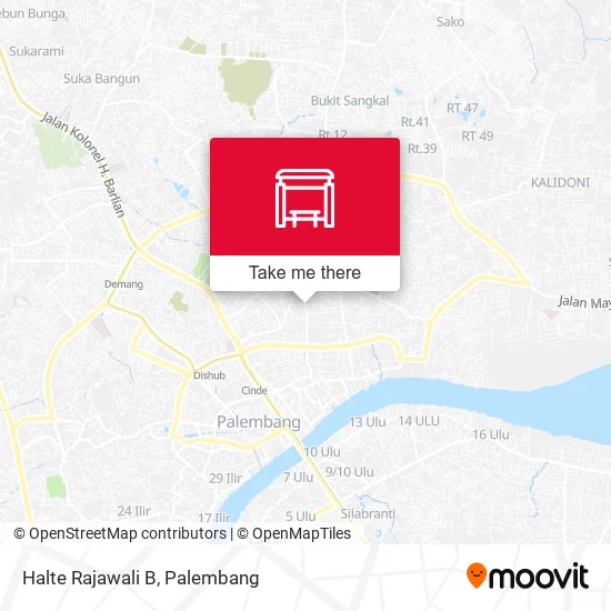 Halte Rajawali B map